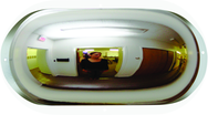 17"W x 8-1/2"H Oblong Hallway Mirror - Exact Tooling