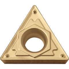 TCMT 2151 HQ PV720, 1/64″ Corner Radius, 3/32″ Thick, 1/4″ Inscribed Circle, TiCN (MEGACOAT NANO), Triangle, Turning Indexable Insert - Exact Tooling
