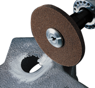 3 x 1 x 1/4" - 6CMED+ Grade - Deburring & Finish PRO Unitized Wheel - Exact Tooling