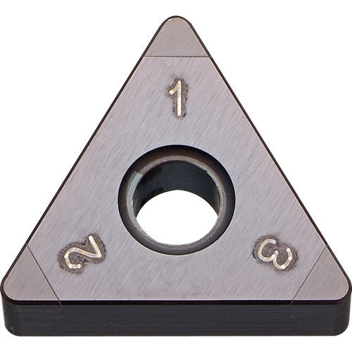 TNGA 331 ME6 KBN05M, 1/64″ Corner Radius, 3/16″ Thick, 3/8″ Inscribed Circle, MEGACOAT, Triangle, Turning Indexable Insert - Exact Tooling