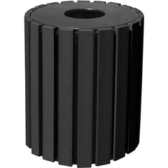 Trash Receptical Poly Round 33 Gal-Black - Exact Tooling
