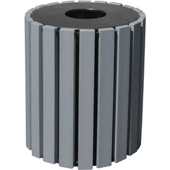 Trash Receptical Poly Round 33 Gal-Char - Exact Tooling