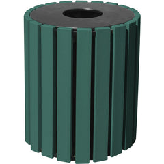 Trash Receptical Poly Round 33 Gal-Green - Exact Tooling