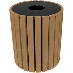 Trash Receptical Poly Round 49 Gal-Cedar - Exact Tooling