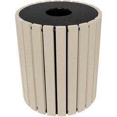 Trash Receptical Poly Round 49 Gal-Sand - Exact Tooling