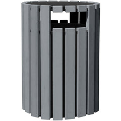 Trash Receptical Poly Rain Cap Round 33 Gal-Char - Exact Tooling