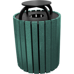 Trash Receptical Poly Rain Cap Round 49 Gal-Green - Exact Tooling