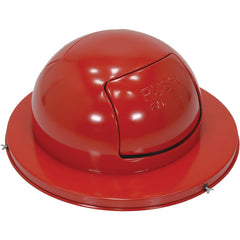 Stl Waste Top Dual Door For Drum-Red - Exact Tooling