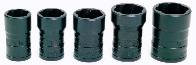 5 Piece - 1/2" Drive Turbosocket Set SAE - Exact Tooling