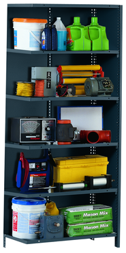 48 x 24 x 85'' (6 Shelves) - Closed Style Add-On Shelving Unit - Exact Tooling