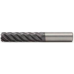 3/8x3/8x1-1/2x4 .030R 5FL Carbide End Mill-Round Shank-AlTiN - Exact Tooling