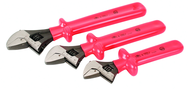 Insulated Adjustable 3 Piece Wrench Set 8"; 10" & 12" - Exact Tooling