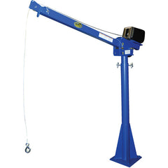 AC Powered Lift Jib Crane 2K 4-7 Ft Boom