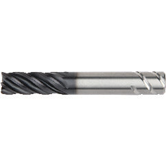 1/2x1/2x5/8x2-1/2 .015R 5FL Carbide End Mill-Round Shank-AlTiN - Exact Tooling