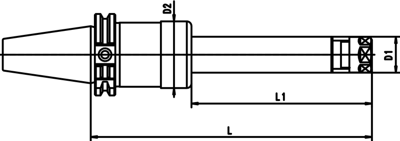 CAT 50 x PG 32 x 6 H Form B CAT powRgrip Toolholder - Exact Tooling