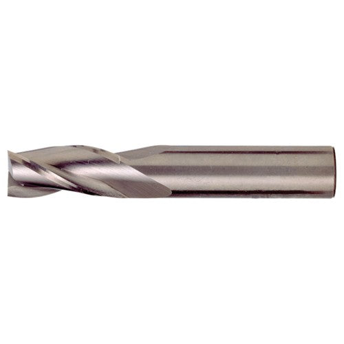 13/64″ × 1/4″ × 5/8″ × 2-1/2″ RHS / RHC Solid Carbide 3-Flute Square End Single End General Purpose End Mill - Bright