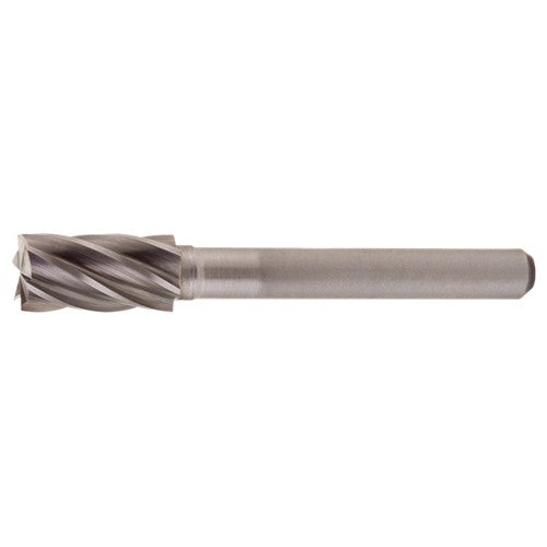 SB-7 Aluminum Cut Solid Carbide Bur-Cylindrical with End Cut - Exact Tooling