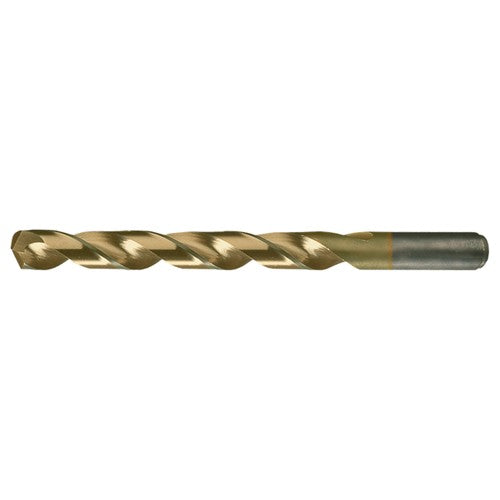 #19 RHS / RHC HSS-CO 8% (M42) 135 Degree Split Point Heavy Duty Cobalt Drill - TiN - Exact Tooling