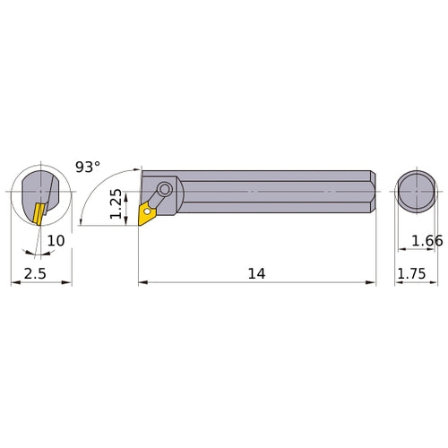 S-MDUNL-284 BORING BAR