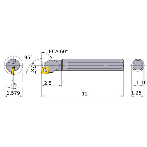 S-SCLCL-204 BORING BAR