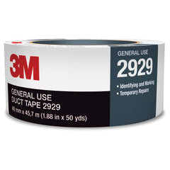3M General Use Duct Tape 2929 Silver 1.88″ × 50 yd 5.5 mil Individually Wrapped Conveniently Packaged - Exact Tooling