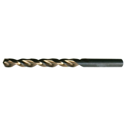 7.80mm RHS / RHC HSS 135 Degree Split Point Heavy Duty Parabolic Jobber Length Drill - Black & Gold - Exact Tooling