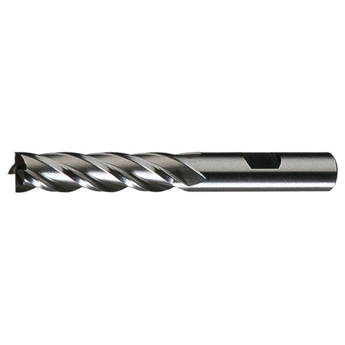 1-1/4″ × 1-1/4″ × 2″ × 4-1/2″ RHS / RHC HSS HSS Single End Mulit Flute Center Cutting Finishing End Mill - TiCN - Exact Tooling
