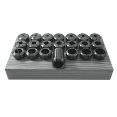 Double Angle (DA) Collet Set - Part #  DA300-SET9 - Exact Tooling