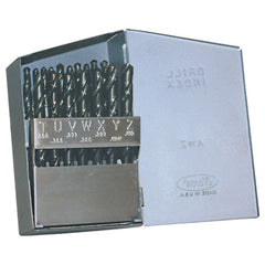 A-Z RHS / RHC HSS 135 Degree Split Point Heavy Duty Jobber Length Drill Set - Steam Oxide - Exact Tooling