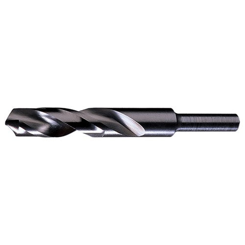 1-9/64 RHS / RHC HSS 118 Degree Radial Point 1/2″ Reduced Shank Silver & Deming Drill - Steam Oxide - Exact Tooling