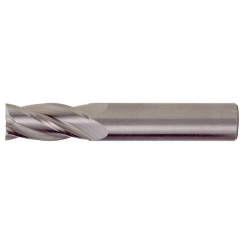 3/16″ × 3/16″ × 5/16″ × 2″ RHS / RHC Solid Carbide 4-Flute Square Nose Single End General Purpose End Mill - TiCN
