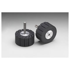 3M Rubber Slotted Expander Wheel 77720 2″ × 1″ 1/4 Diameter Shank - Exact Tooling