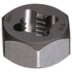 9/16-18 0650 Carbon Steel Hexagon Rethreading Die - Exact Tooling