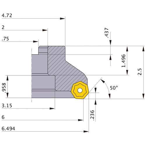 AHX640WR0620F FACE MILL