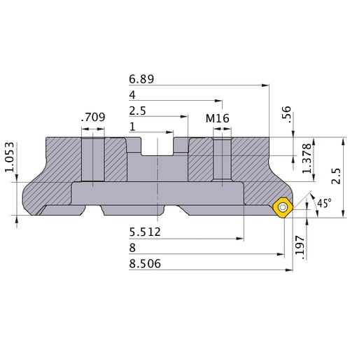 WSX445UR0820MN FACE MILL