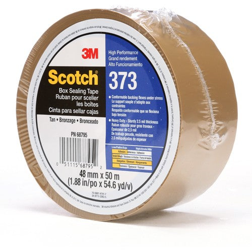 Scotch Box Sealing Tape 373 Tan 48 mm × 50 m - Exact Tooling