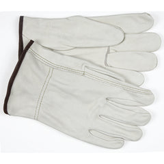 Full Leather/Straight Thumb 3203 Unlined Drivers Gloves - Size Large - Exact Tooling