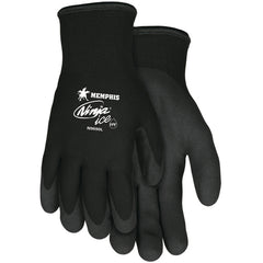 Ninja Ice Gloves - 15 Gauge Black Nylon - Acrylic Terry Inner -HPT Palm and Fingertips - Size Large - Exact Tooling