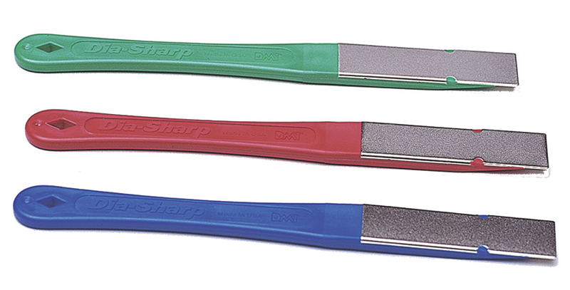 2-1/2 x 3/4" - X-Fine; Fine; Coarse Grits - Rectangular Dia-Sharp Mini Hone Sharpener - Exact Tooling