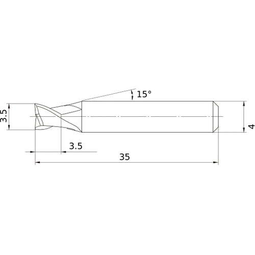 MS2ESD0350L35S04 CARBIDE ENDMILL