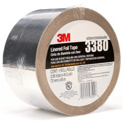 List 3380 72mm x 45m Aluminum Foil Tape - Silver - Exact Tooling