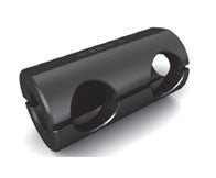 Type L Tool Holder Bushings - Part #  TBL-22-2000 - (OD: 2-1/4") (ID: 2") (# of Holes: 2 & Hole Size: 1") (Center Hole Distance: 2"   &   End to Center of First Hole: 7/8") (Overall Length: 4-1/2") - Exact Tooling