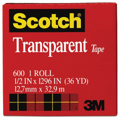 Scotch Transparent Tape 600-2P34-72 3/4″ × 2592″ (19 mm × 65 8 m) - Exact Tooling