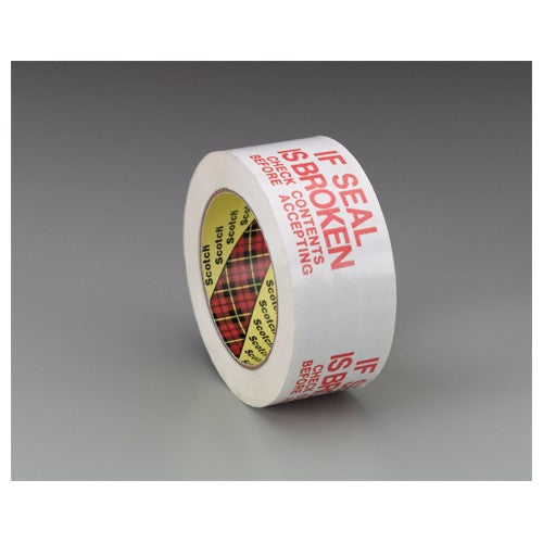 Scotch Printed Message Box Sealing Tape 3771 White 48 mm × 100 m - Exact Tooling