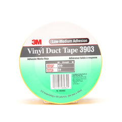 3M Vinyl Duct Tape 3903 Yellow 2″ × 50 yd 6.5 mil 2 Individually Wrapped Conveniently Packaged - Exact Tooling