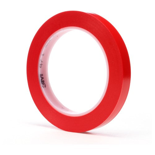3M Vinyl Tape 471 Red 1/2″ × 36 yd 5.2 mil - Exact Tooling