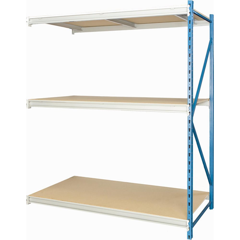 Storage Racks; Rack Type: Bulk Rack Add-On; Overall Width (Inch): 60; Overall Height (Inch): 123; Overall Depth (Inch): 48; Material: Steel; Color: Marine Blue, Light Gray; Finish: Powder Coated