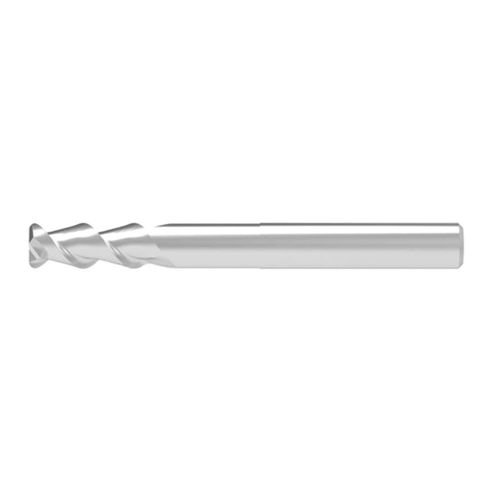 Corner Radius End Mill: 10.00 mm Dia, 26.00 mm LOC, 0.50 mm Radius, 2 Flute, Solid Carbide