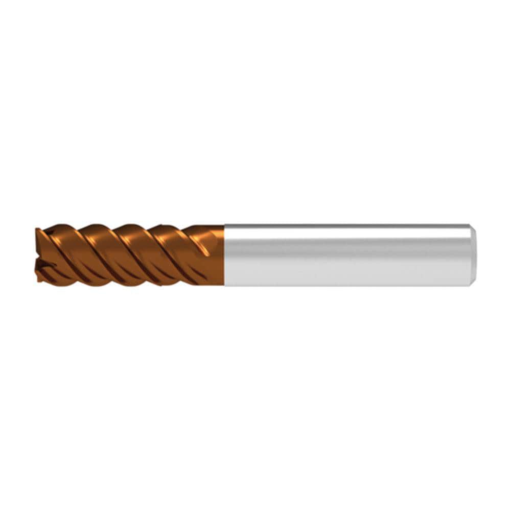 Corner Radius End Mill: 1.00 mm Dia, 2.00 mm LOC, 0.03 mm Radius, 4 Flute, Solid Carbide