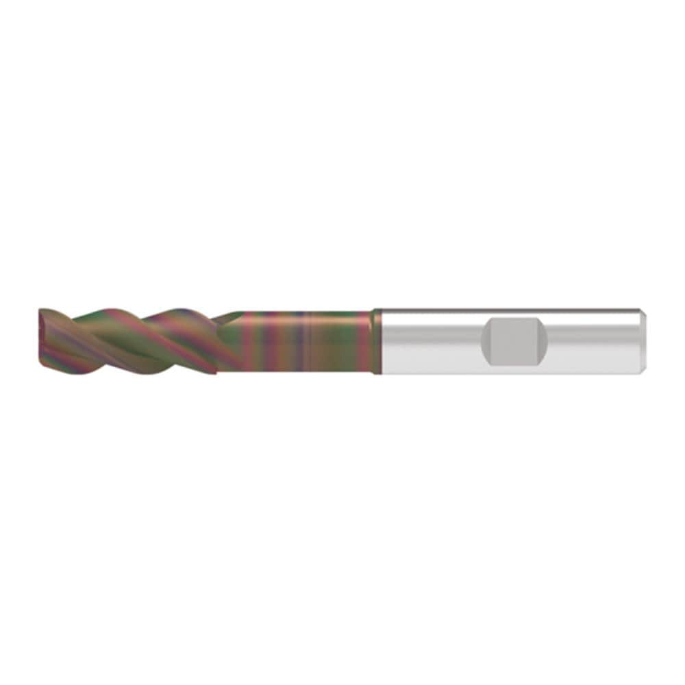 Corner Radius End Mill: 12.00 mm Dia, 31.00 mm LOC, 3.00 mm Radius, 3 Flute, Solid Carbide